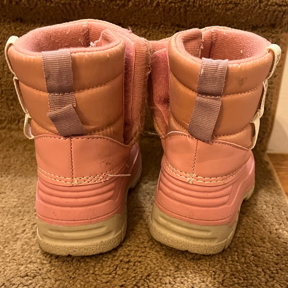 OshKosh B'gosh Little Girls Splash Boots Pink Kids Snow Waterproof Size 7 - Picture 4 of 7